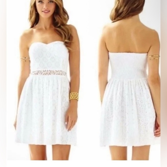 Lilly Pulitzer Dresses & Skirts - Lilly Pulitzer Brett Dress in White Size Small